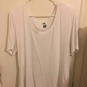 White old navy tunic tee